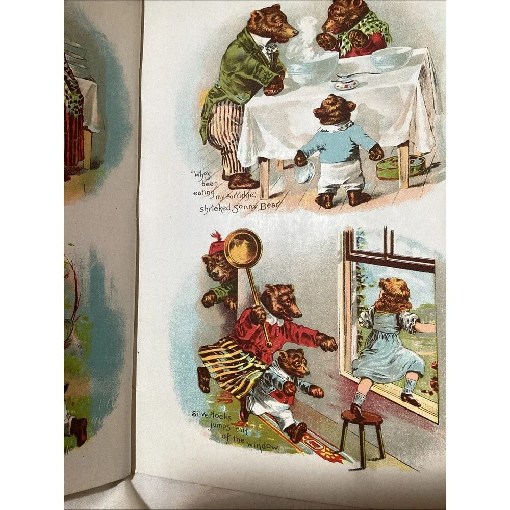 Fairyland Tales And ABC'S Children's Book Printed On Linen Late 1800's /1900's